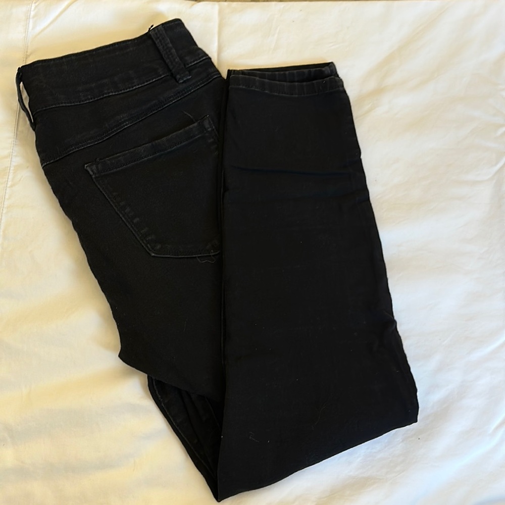 d. jeans Black Stretchy Cropped Jeans